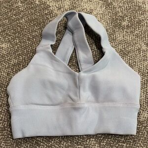 Alo Yoga Airlift Ribbed Crossback Sport Bra Padded Women’s U.S. XS